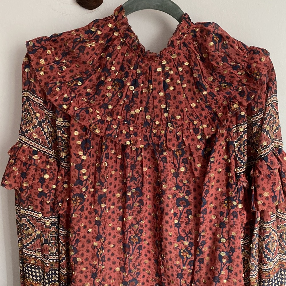 Ulla Johnson long sleeve silk blouse